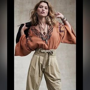 Free People Cross Country Blouse - Size Small